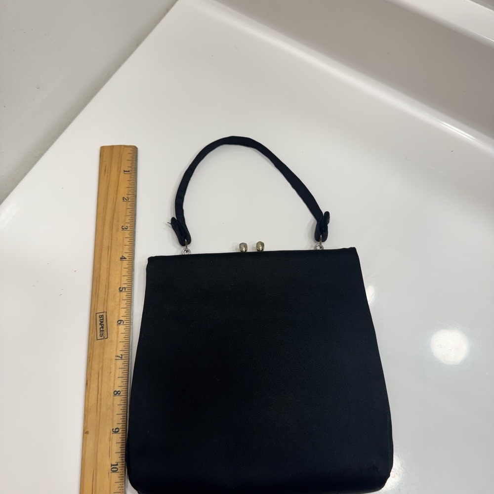 Vintage Harry Levine Classic Black Evening Handbag